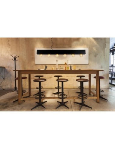 Lucide SURTUS Suspension 6xE27 Noir | Deko Light