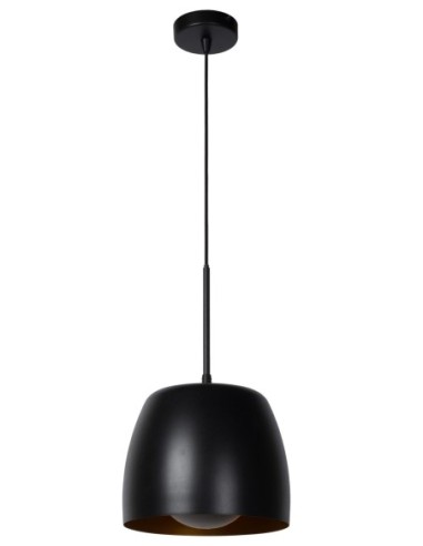 Lucide - Nolan - Suspension Led Diam. 24 cm 1xE27  Noir / Or mat