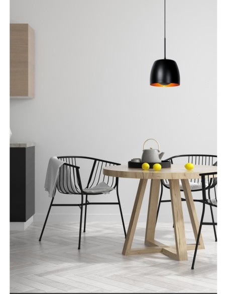 Lucide NOLAN Suspension Diam. 24 cm 1xE27 Noir | Deko Light
