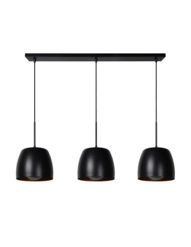Lucide NOLAN Suspension 3xE27 Noir | Deko Light
