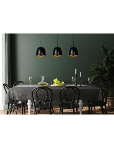 Lucide NOLAN Suspension 3xE27 Noir | Deko Light