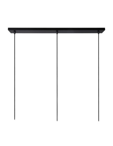 Lucide NOLAN Suspension 3xE27 Noir | Deko Light