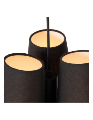 Lucide GREGORY Suspension Diam. 34,3 cm 3xE27 Noir | Deko Light
