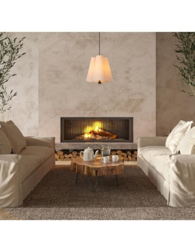 Suspension Diam. 34,3 cm 3xE27 60W Dimmable Creme - Lucide - Gregory