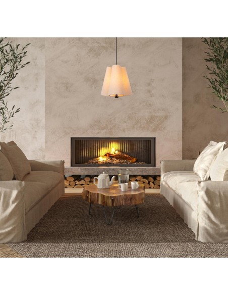 Suspension Diam. 34,3 cm 3xE27 60W Dimmable Creme - Lucide - Gregory