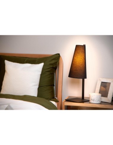 Lucide GREGORY Lampe de table 1xE27 Noir | Deko Light