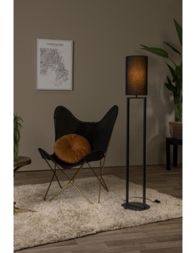 Lucide HERMAN Lampadaire Diam. 26 cm 1xE27 Noir | Deko Light