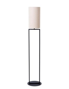 Lampadaire métal abat-jour coton crème - E27 - Lucide  - Herman 2