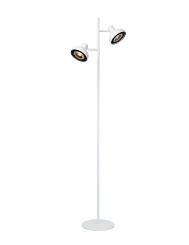 Lampadaire Led   2xGU10 métal blanc - Lucide - Sensas
