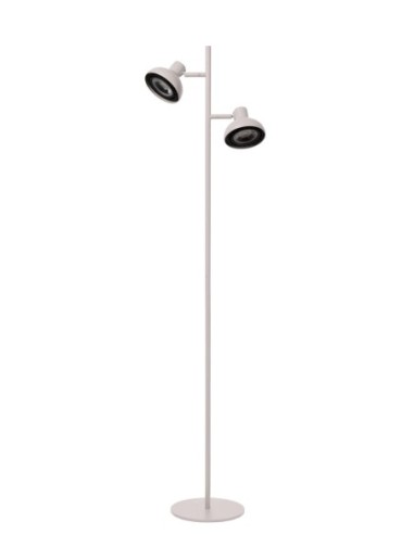Lucide - Sensas - Lampadaire Led   2xGU10 métal blanc