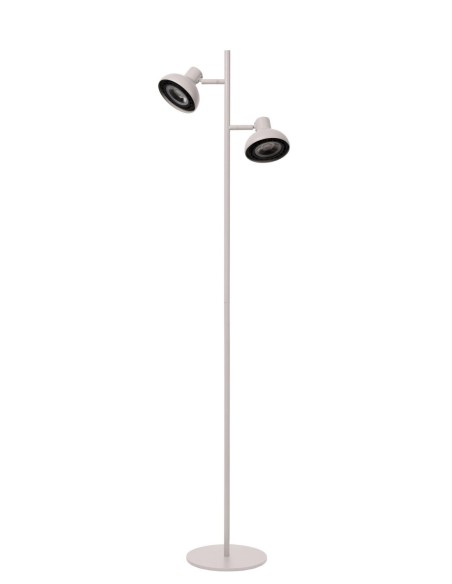 Lucide - Sensas - Lampadaire Led   2xGU10 métal blanc