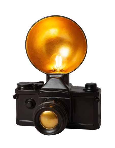 Lucide EXTRAVAGANZA CAMERA Lampe de table 1xE14 Noir | Deko Light