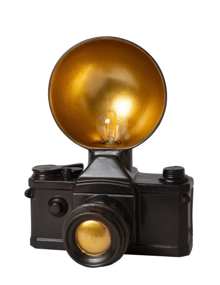 Lucide EXTRAVAGANZA CAMERA Lampe de table 1xE14 Noir | Deko Light