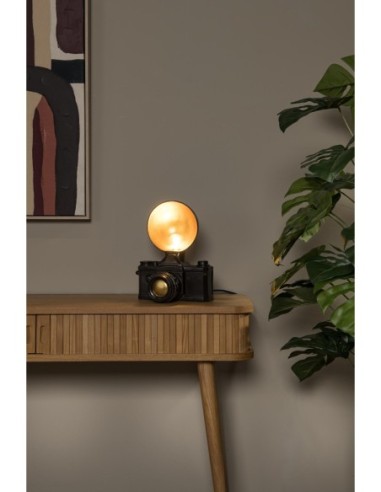 Lucide EXTRAVAGANZA CAMERA Lampe de table 1xE14 Noir | Deko Light