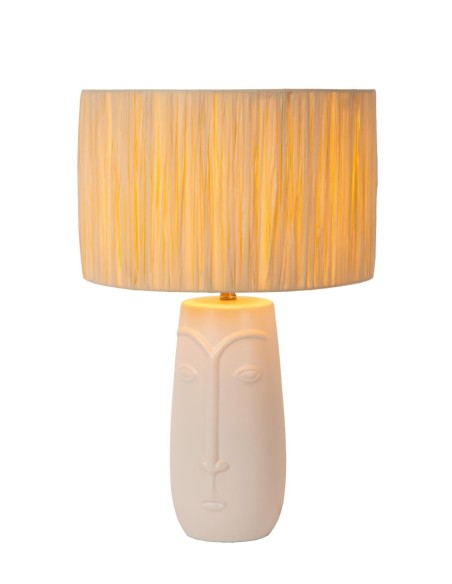 Lampe de table céramique et papier E27 - Lucide - Viso