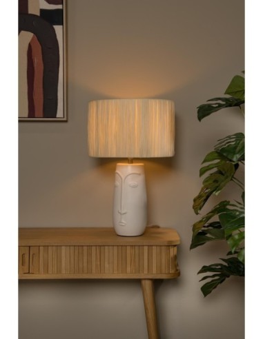 Viso  - Lucide - Lampe de table céramique et papier E27