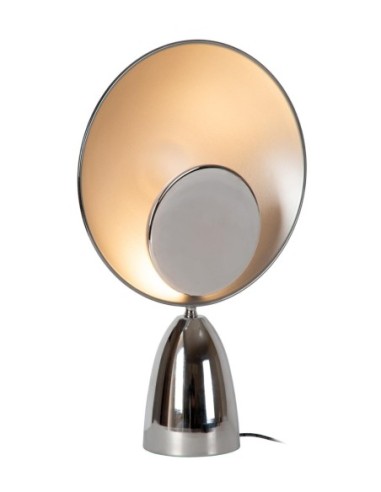 Lucide CASTAMAR Lampe de table Diam. 25,5 cm LED 1x8W 2100K Chrome | Deko Light