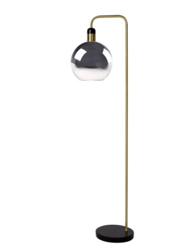 Lampadaire Diam. 28 cm 1xE27 25 W Verre Fume - Lucide - Julius