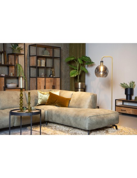 Lampadaire Diam. 28 cm 1xE27 25 W Verre Fume - Lucide - Julius