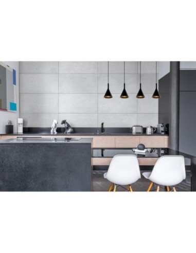 Lucide GIPSY Suspension 4xE27 Noir | Deko Light