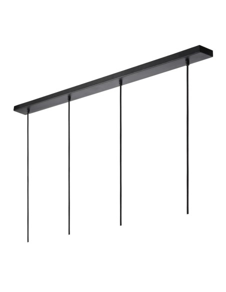 Suspension Led  4xE27 25 W IP20 Dim. Métal Noir - Lucide - Gipsy
