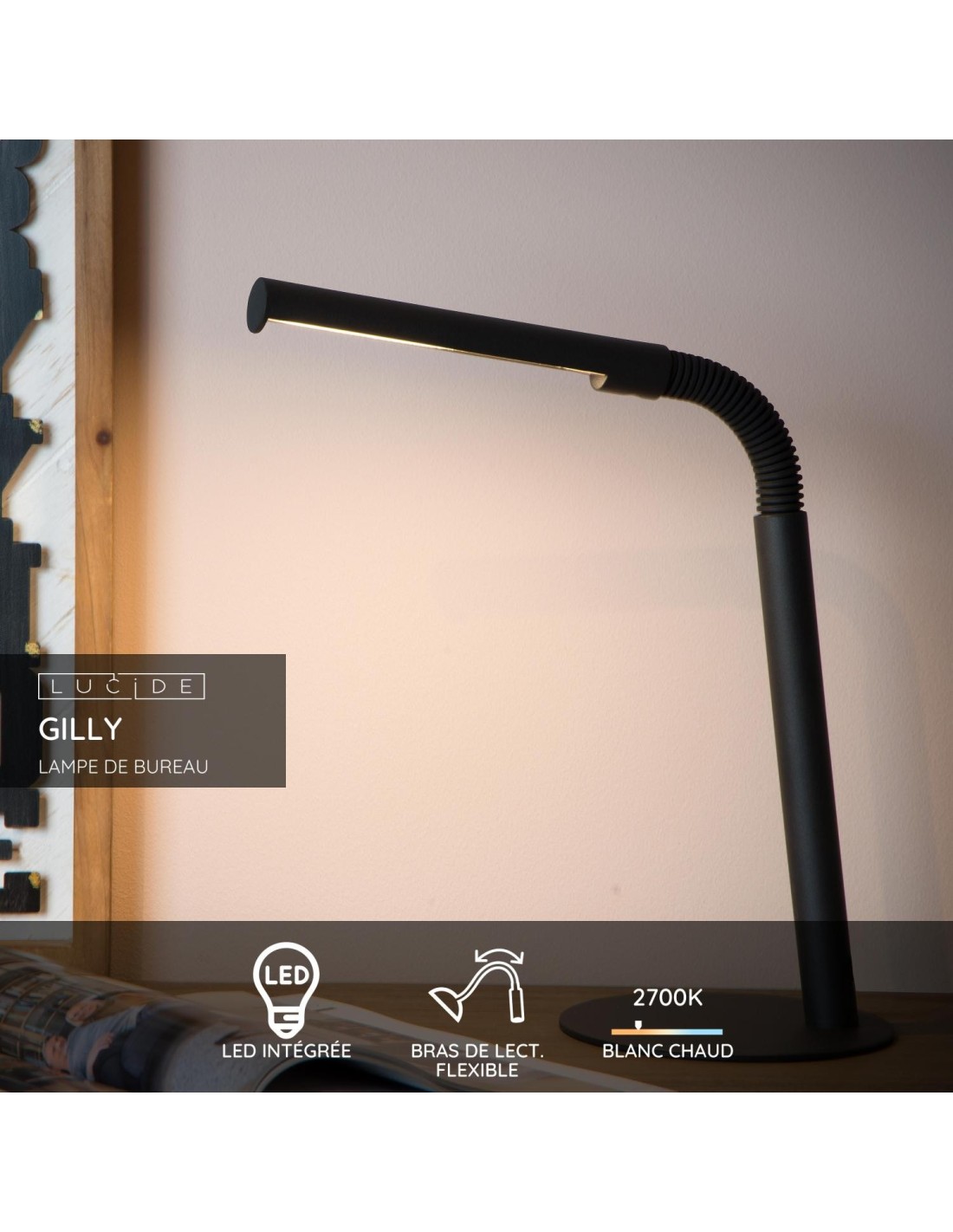 Ampoule Led GU10 6,5 w blanc chaud 510 lumens IRC95+ Kanlux