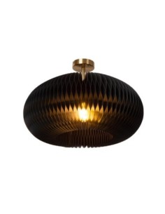 Plafonnier Diam. 52 cm 1xE27 40W Dimmable Noir - Lucide - Armoni