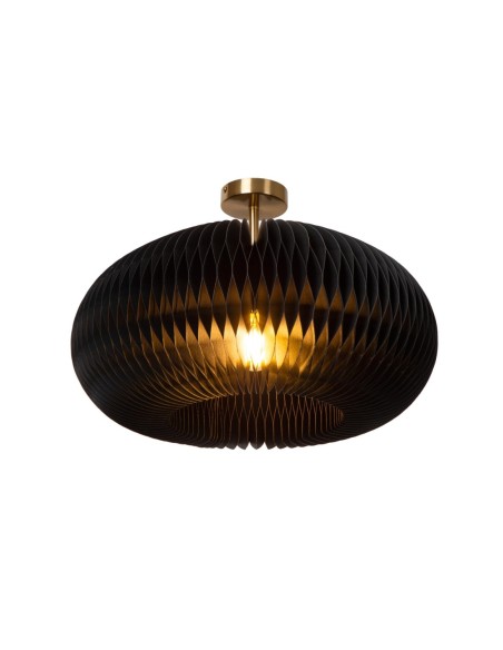 Plafonnier Diam. 52 cm 1xE27 40W Dimmable Noir - Lucide - Armoni