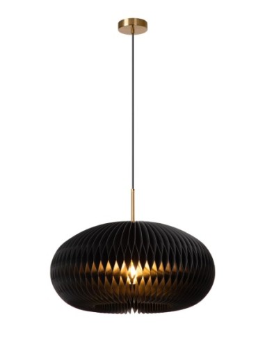 Suspension Diam. 52 cm 1xE27 40 W Dimmable Noir  - Lucide - Armoni