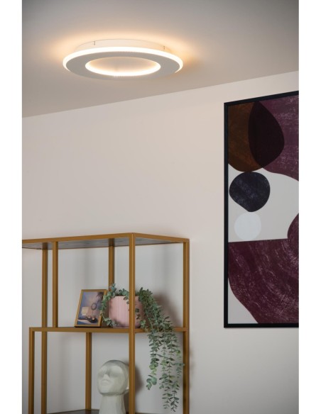 Axelle  de Lucide - Plafonnier Led dimmable 3 steps 1x24W 2700 K blanc rond