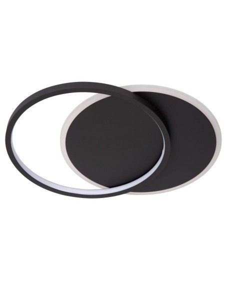 Lucide AXELLE Plafonnier Diam. 29,5 cm LED 3 StepDim 1x24W 2700K Noir | Deko Light