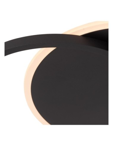 Lucide AXELLE Plafonnier Diam. 29,5 cm LED 3 StepDim 1x24W 2700K Noir | Deko Light