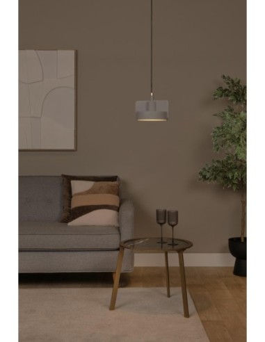 Lucide NINJA Suspension Diam. 20 cm 1xE27 Gris | Deko Light