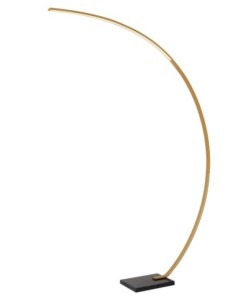 Lampadaire arceau LED Dim. 1x15W 2700K 540 LM Or Mat / Laiton - Lucide - CURVE