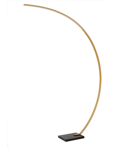 Lampadaire arceau LED Dim. 1x15W 2700K 540 LM Or Mat / Laiton - Lucide - CURVE