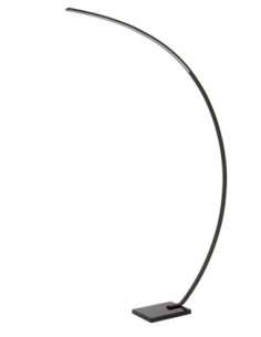 Lampadaire arceau LED Dim. 1x15W 2700K 540 LM  Noir - Lucide - Curve 2