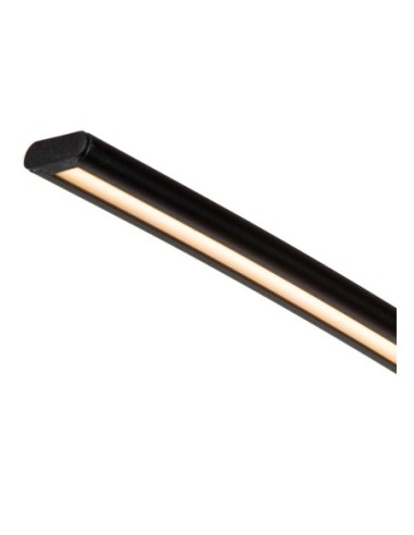 Lampadaire arceau LED Dim. 1x15W 2700K 540 LM  Noir - Lucide - Curve
