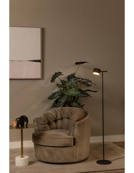Lucide GIAN Lampadaire LED Dim. 1x9W 2700K Noir