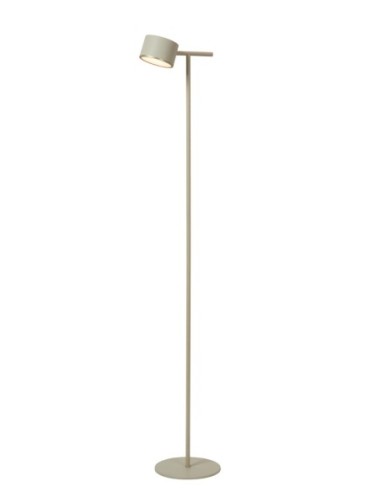 Lampadaire Led Dimmable 9W 2700K taupe - Lucide - Gian