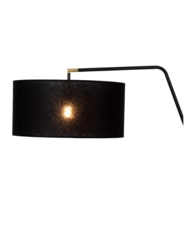 Lucide  - Kelso - Lampadaire métal abat-jour lin noir  - E27