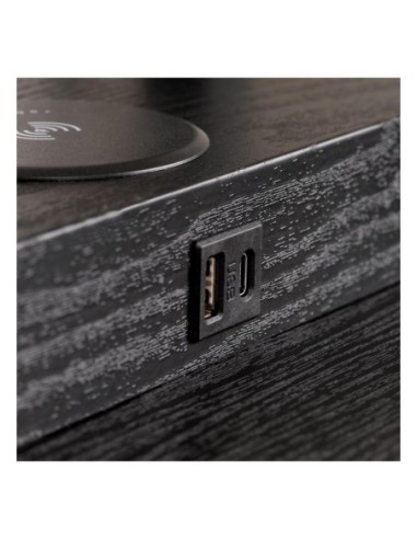Lampadaire multifonction Meno de Lucide - prise USB et station de chargement à induction
