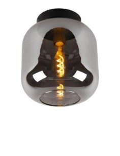 Lucide JOANET Plafonnier Diam. 25 cm 1xE27 Fume | Deko Light