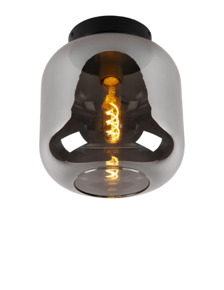 Lucide JOANET Plafonnier Diam. 25 cm 1xE27 Fume | Deko Light