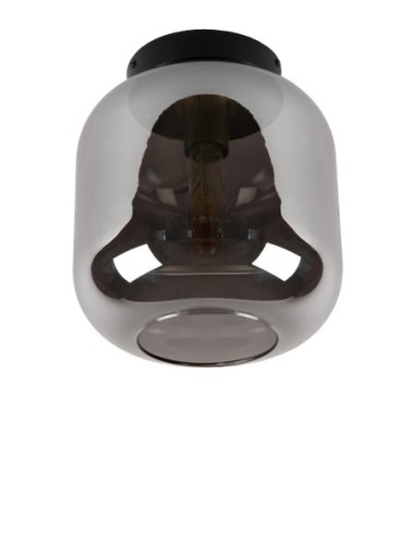 Lucide JOANET Plafonnier Diam. 25 cm 1xE27 Fume | Deko Light