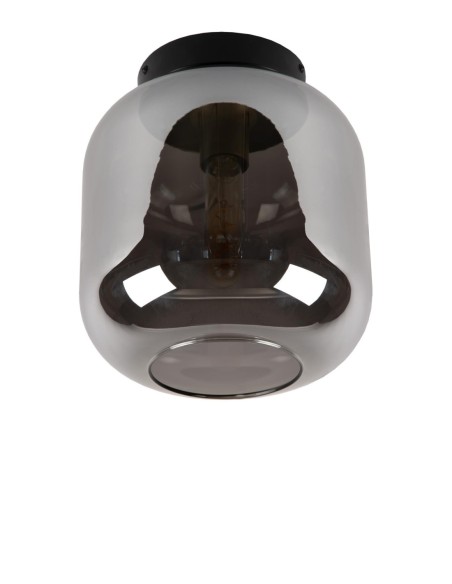 Lucide JOANET Plafonnier Diam. 25 cm 1xE27 Fume | Deko Light