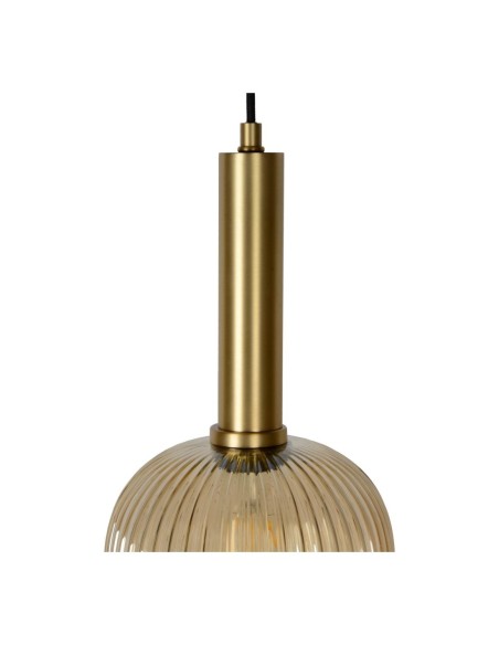 Suspension Diam. 20 cm 1xE27 40 W Cylindrique Ambré - Lucide - Maloto
