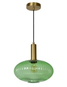 Suspension Diam. 30 cm 1xE27 40W Dimmable Vert - Lucide - Maloto 2