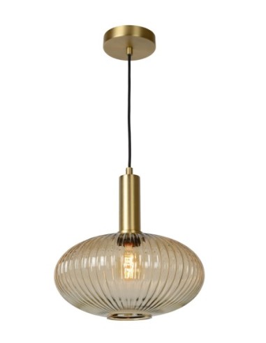 Suspension Diam. 30 cm 1xE27 40 W Ambre - Lucide - Maloto