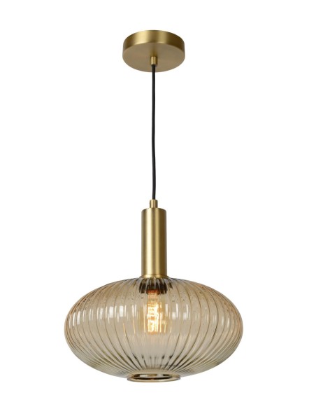 Suspension Diam. 30 cm 1xE27 40 W Ambre - Lucide - Maloto