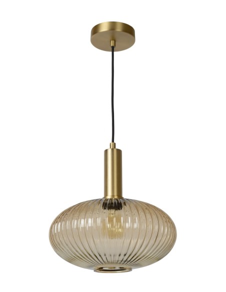 Suspension Diam. 30 cm 1xE27 40 W Dimmable Ambre - Lucide - Maloto